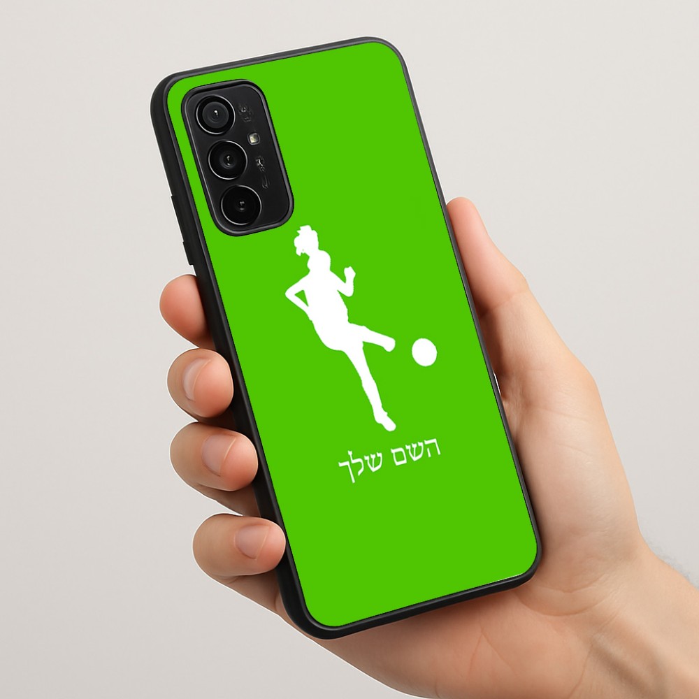 כיסוי בעיצוב אישי עם השם שלך לדגם - Motorola Moto G57 Power 5G בעיצוב שחקנית כדורגל - אישה