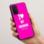 כיסוי בעיצוב אישי עם השם שלך לדגם - Motorola Moto G57 Power 5G בעיצוב אוהב את החברה שלי