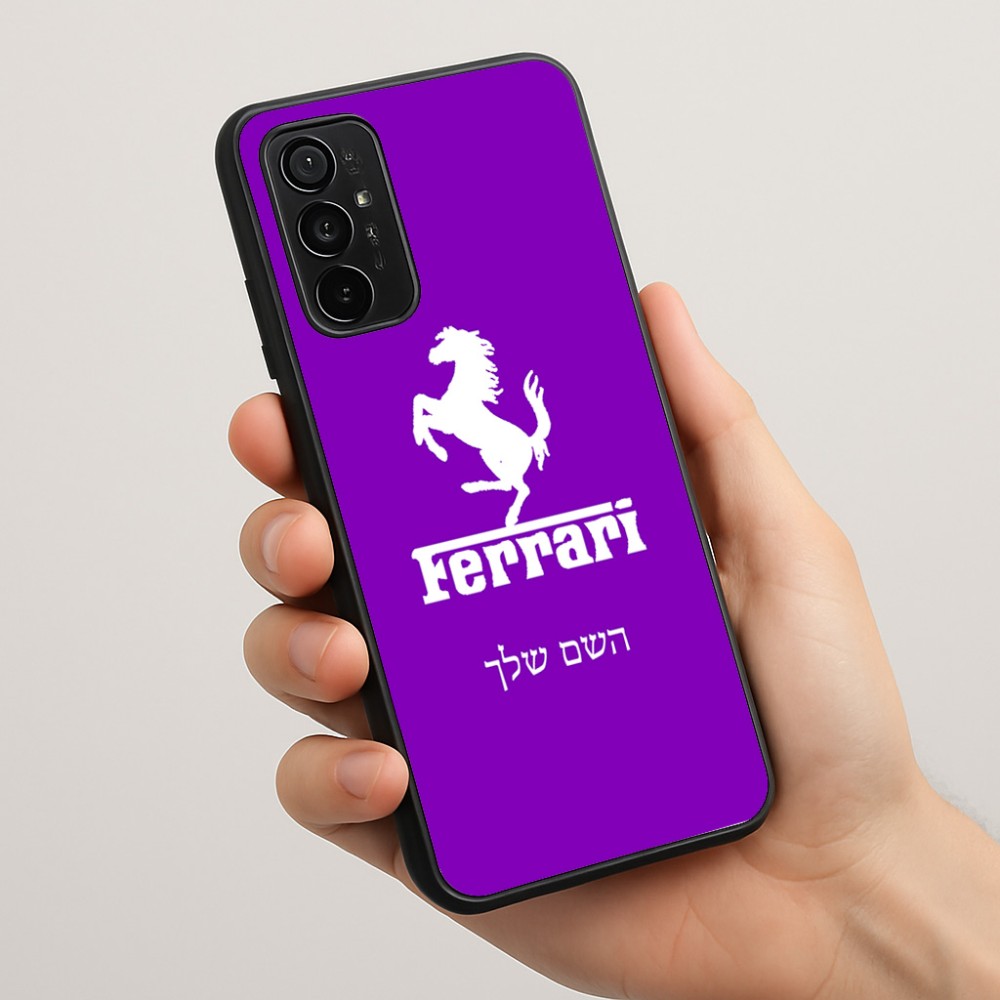 כיסוי בעיצוב אישי עם השם שלך לדגם - Motorola Moto G57 Power 5G בעיצוב פרארי