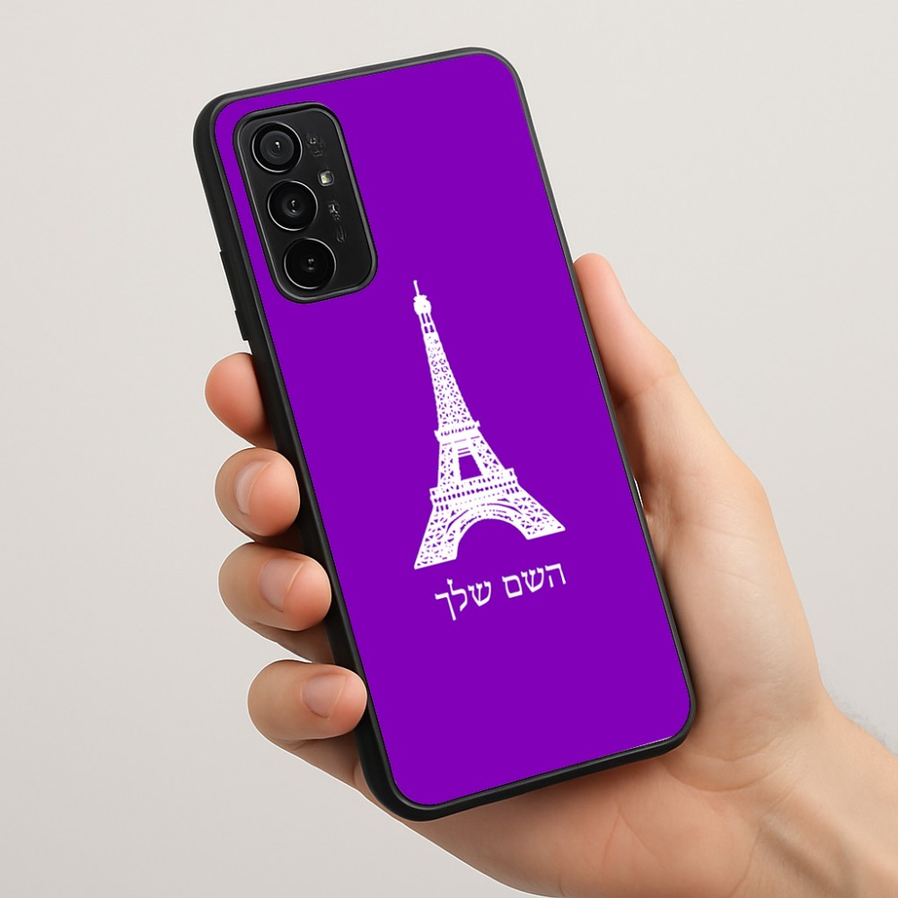 כיסוי בעיצוב אישי עם השם שלך לדגם - Motorola Moto G57 Power 5G בעיצוב מגדל אייפל