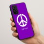 כיסוי בעיצוב אישי עם השם שלך לדגם - Motorola Moto G57 Power 5G בעיצוב סמל השלום