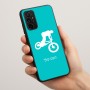 כיסוי בעיצוב אישי עם השם שלך לדגם - Motorola Moto G57 Power 5G בעיצוב רוכב אופניים