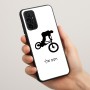 כיסוי בעיצוב אישי עם השם שלך לדגם - Motorola Moto G57 Power 5G בעיצוב רוכב אופניים