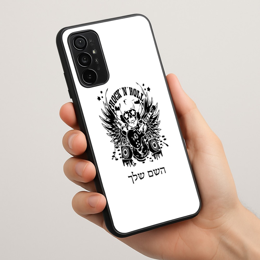 כיסוי בעיצוב אישי עם השם שלך לדגם - Motorola Moto G57 Power 5G בעיצוב רוקנרול