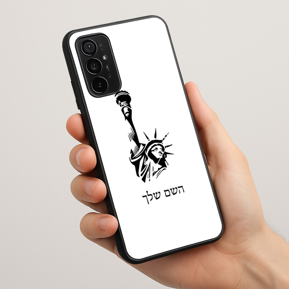 כיסוי בעיצוב אישי עם השם שלך לדגם - Motorola Moto G57 Power 5G בעיצוב פסל החירות