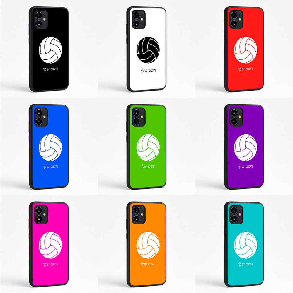כיסוי בעיצוב אישי עם השם שלך לדגם - Motorola Moto G64 בעיצוב כדור כדורעף