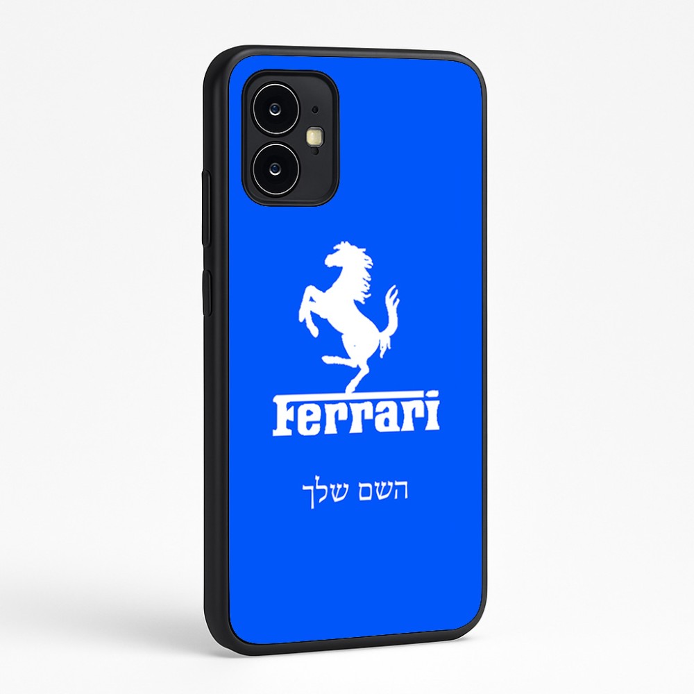כיסוי בעיצוב אישי עם השם שלך לדגם - Motorola Moto G64 בעיצוב פרארי