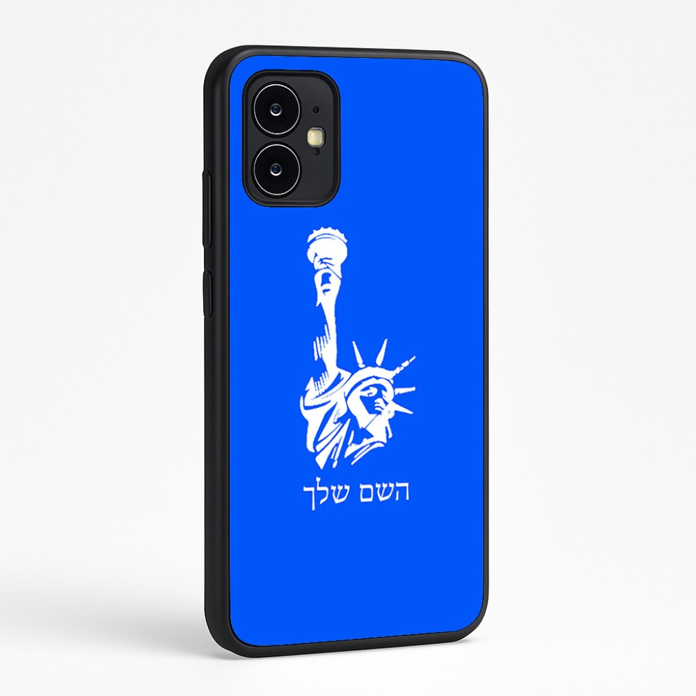 כיסוי בעיצוב אישי עם השם שלך לדגם - Motorola Moto G64 בעיצוב פסל החירות