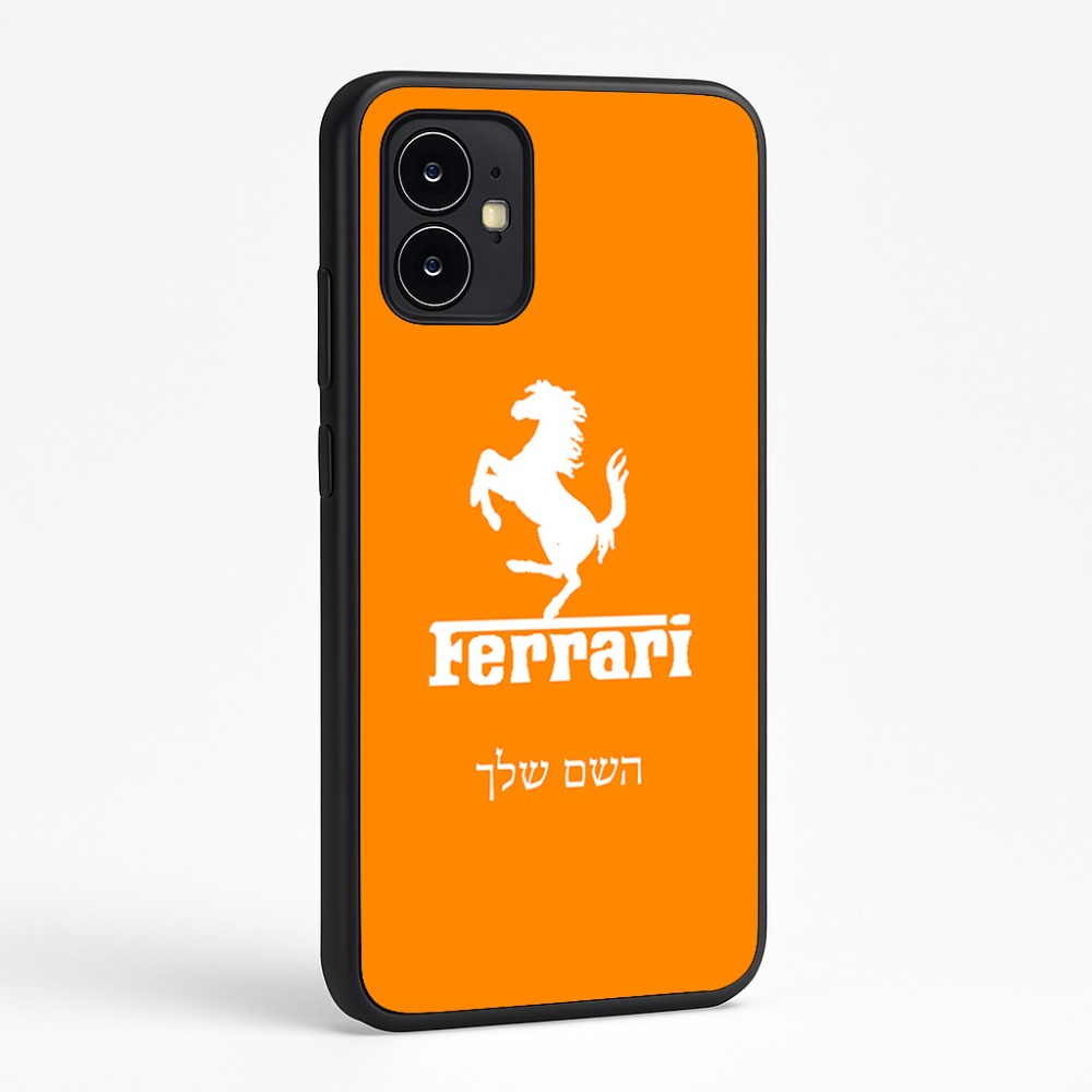 כיסוי בעיצוב אישי עם השם שלך לדגם - Motorola Moto G64 בעיצוב פרארי