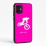 כיסוי בעיצוב אישי עם השם שלך לדגם - Motorola Moto G64 בעיצוב רוכב אופניים