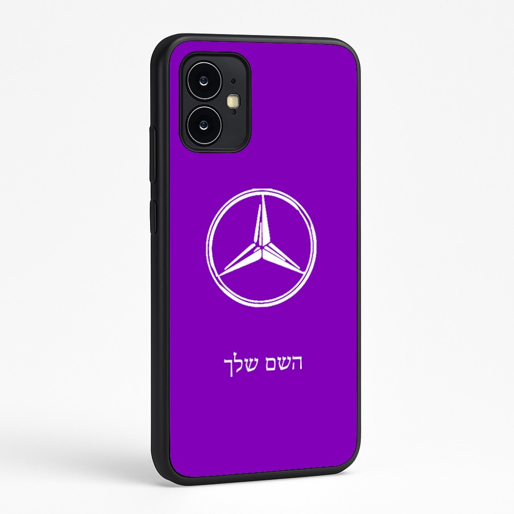 כיסוי בעיצוב אישי עם השם שלך לדגם - Motorola Moto G64 בעיצוב מרצדס-בנץ