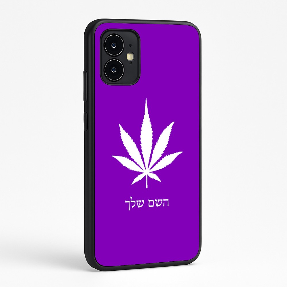 כיסוי בעיצוב אישי עם השם שלך לדגם - Motorola Moto G64 בעיצוב עלה מריחואנה - גראס