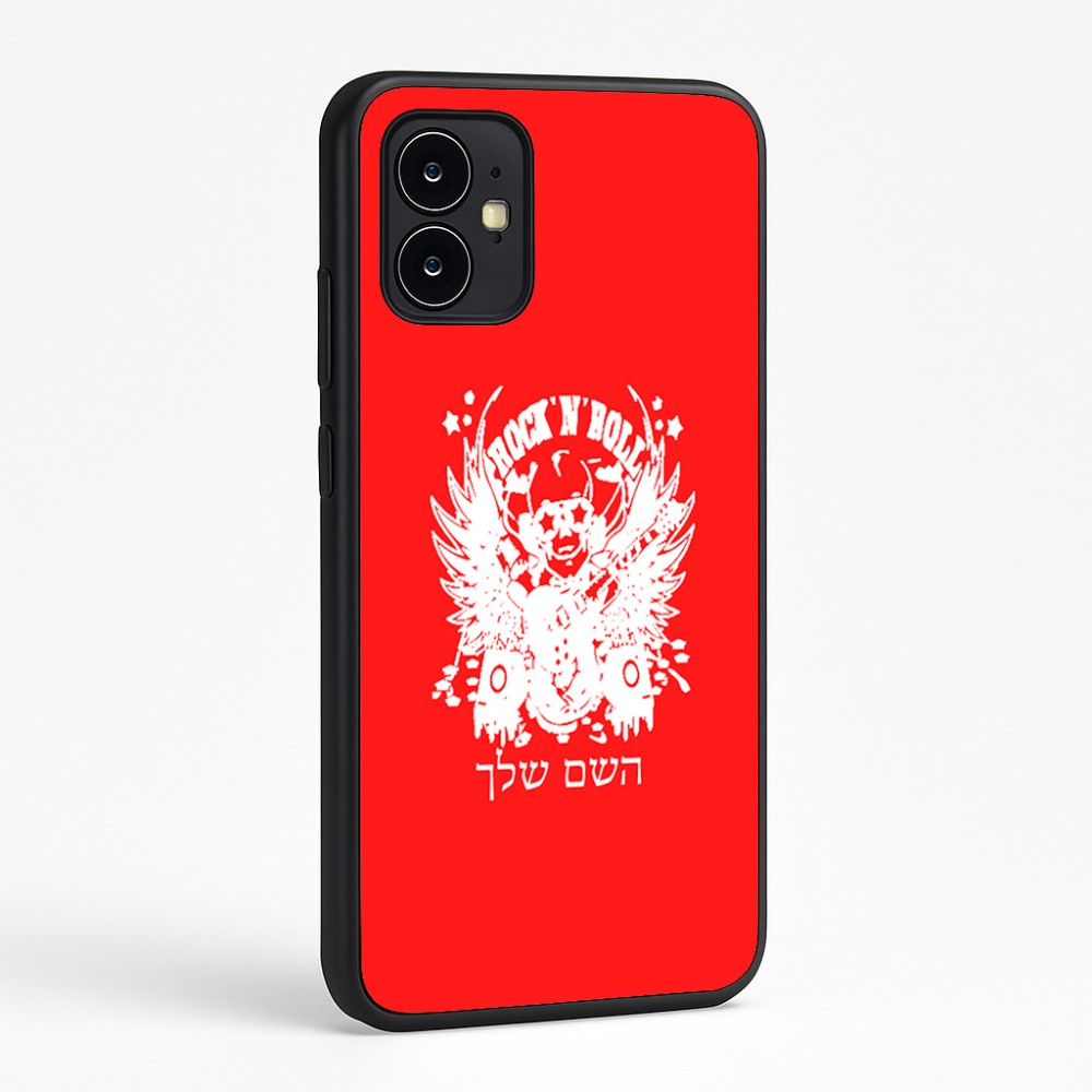 כיסוי בעיצוב אישי עם השם שלך לדגם - Motorola Moto G64 בעיצוב רוקנרול