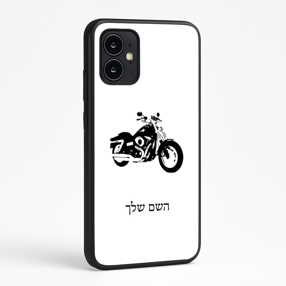 כיסוי בעיצוב אישי עם השם שלך לדגם - Motorola Moto G64 בעיצוב הארלי-דיווידסון