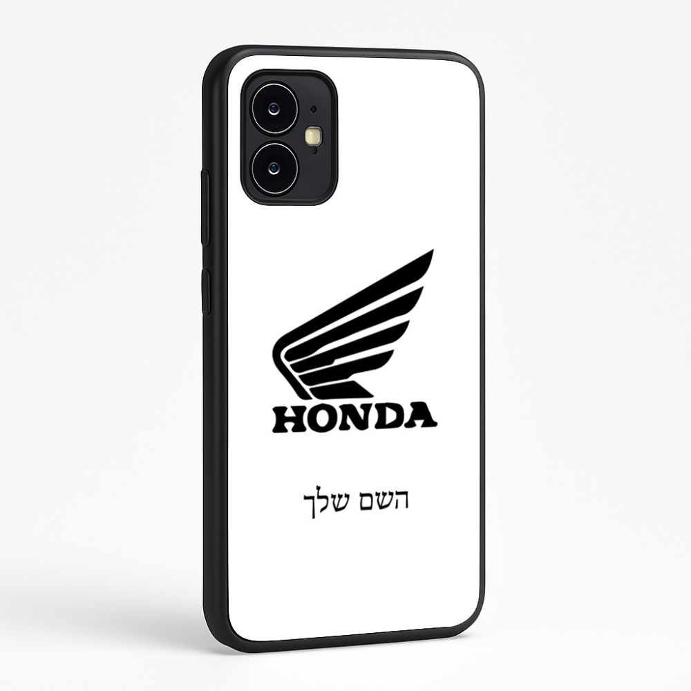 כיסוי בעיצוב אישי עם השם שלך לדגם - Motorola Moto G64 בעיצוב הונדה
