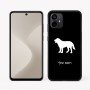 כיסוי בעיצוב אישי עם השם שלך לדגם - Motorola Moto G64 בעיצוב כלב