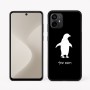 כיסוי בעיצוב אישי עם השם שלך לדגם - Motorola Moto G64 בעיצוב פינגווין