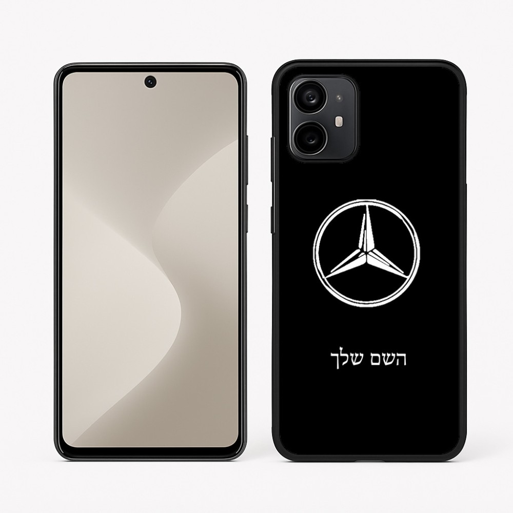 כיסוי בעיצוב אישי עם השם שלך לדגם - Motorola Moto G64 בעיצוב מרצדס-בנץ