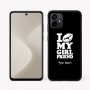 כיסוי בעיצוב אישי עם השם שלך לדגם - Motorola Moto G64 בעיצוב לנשק את החברה שלי