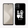 כיסוי בעיצוב אישי עם השם שלך לדגם - Motorola Moto G64 בעיצוב אהבה
