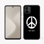 כיסוי בעיצוב אישי עם השם שלך לדגם - Motorola Moto G64 בעיצוב סמל השלום