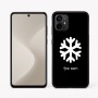 כיסוי בעיצוב אישי עם השם שלך לדגם - Motorola Moto G64 בעיצוב שלג