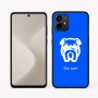 כיסוי בעיצוב אישי עם השם שלך לדגם - Motorola Moto G64 בעיצוב פרצוף בולדוג