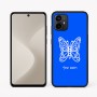 כיסוי בעיצוב אישי עם השם שלך לדגם - Motorola Moto G64 בעיצוב פרפר