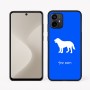 כיסוי בעיצוב אישי עם השם שלך לדגם - Motorola Moto G64 בעיצוב כלב
