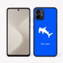 כיסוי בעיצוב אישי עם השם שלך לדגם - Motorola Moto G64 בעיצוב כריש ראש פטיש