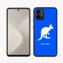 כיסוי בעיצוב אישי עם השם שלך לדגם - Motorola Moto G64 בעיצוב קנגורו