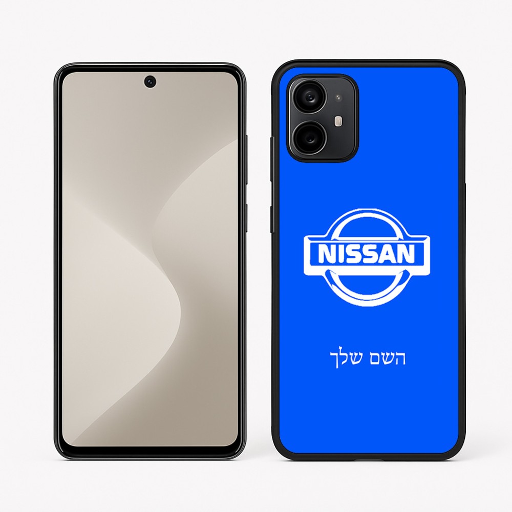 כיסוי בעיצוב אישי עם השם שלך לדגם - Motorola Moto G64 בעיצוב ניסאן