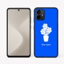 כיסוי בעיצוב אישי עם השם שלך לדגם - Motorola Moto G64 בעיצוב פרח