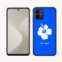 כיסוי בעיצוב אישי עם השם שלך לדגם - Motorola Moto G64 בעיצוב פרח היביסקוס