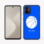 כיסוי בעיצוב אישי עם השם שלך לדגם - Motorola Moto G64 בעיצוב כדורסל