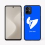כיסוי בעיצוב אישי עם השם שלך לדגם - Motorola Moto G64 בעיצוב אופנוע ים