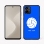 כיסוי בעיצוב אישי עם השם שלך לדגם - Motorola Moto G64 בעיצוב כדור כדורעף