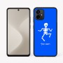 כיסוי בעיצוב אישי עם השם שלך לדגם - Motorola Moto G64 בעיצוב סקלטון