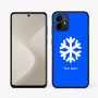 כיסוי בעיצוב אישי עם השם שלך לדגם - Motorola Moto G64 בעיצוב שלג