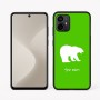 כיסוי בעיצוב אישי עם השם שלך לדגם - Motorola Moto G64 בעיצוב דוב