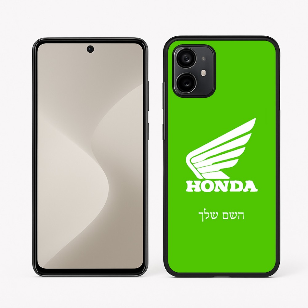 כיסוי בעיצוב אישי עם השם שלך לדגם - Motorola Moto G64 בעיצוב הונדה