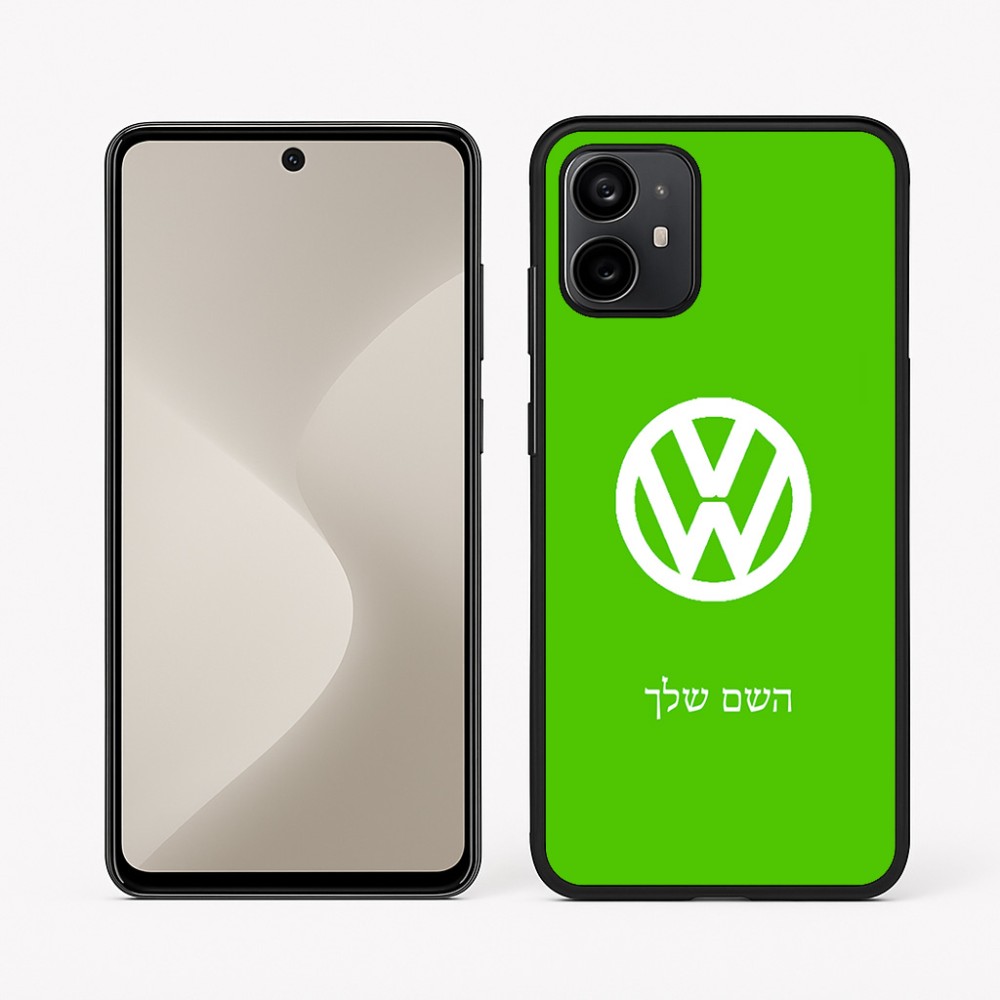 כיסוי בעיצוב אישי עם השם שלך לדגם - Motorola Moto G64 בעיצוב פולקסווגן