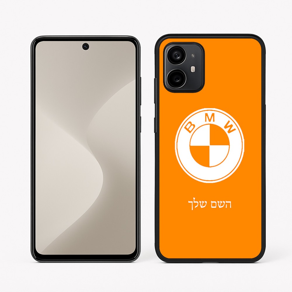כיסוי בעיצוב אישי עם השם שלך לדגם - Motorola Moto G64 בעיצוב ב.מ.וו