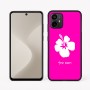 כיסוי בעיצוב אישי עם השם שלך לדגם - Motorola Moto G64 בעיצוב פרח היביסקוס
