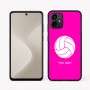 כיסוי בעיצוב אישי עם השם שלך לדגם - Motorola Moto G64 בעיצוב כדור כדורעף