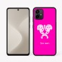 כיסוי בעיצוב אישי עם השם שלך לדגם - Motorola Moto G64 בעיצוב פרחי קרן