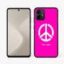 כיסוי בעיצוב אישי עם השם שלך לדגם - Motorola Moto G64 בעיצוב סמל השלום