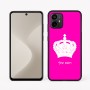כיסוי בעיצוב אישי עם השם שלך לדגם - Motorola Moto G64 בעיצוב כתר מלכותי