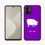 כיסוי בעיצוב אישי עם השם שלך לדגם - Motorola Moto G64 בעיצוב חזיר