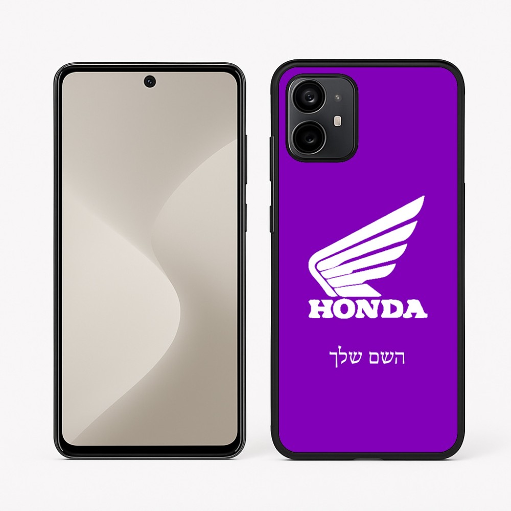כיסוי בעיצוב אישי עם השם שלך לדגם - Motorola Moto G64 בעיצוב הונדה
